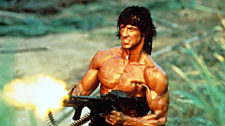 Sylvester Stallone Rabo Machine Gun