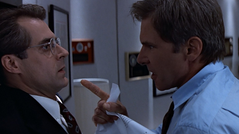 Harrison Ford angrily pointing