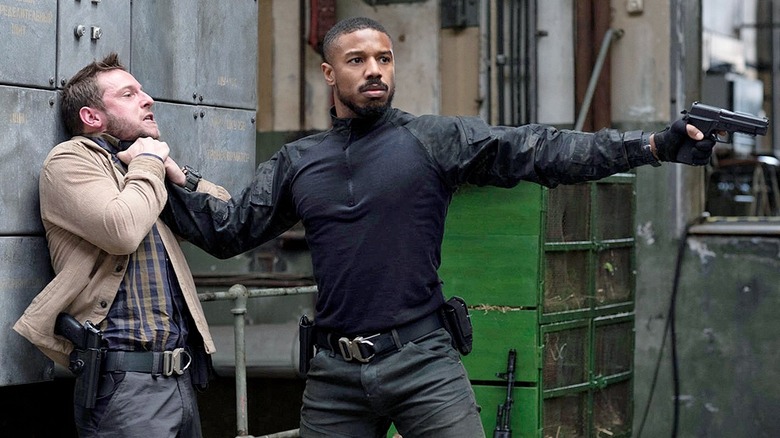 Michael B. Jordan chokes Jamie Bell