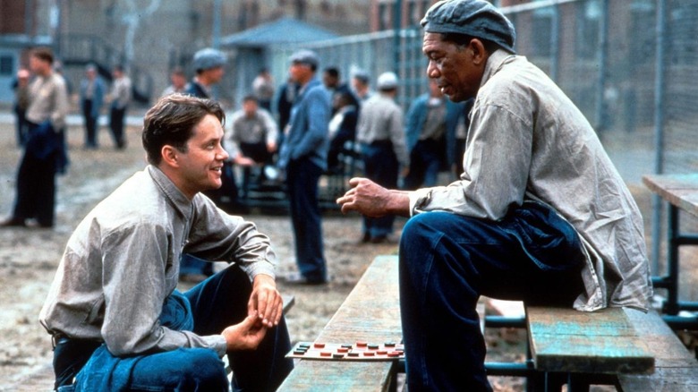 Shawshank Andy and Red Talk In Prison