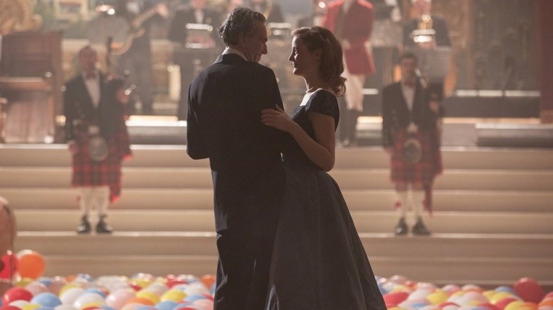 Daniel Day-Lewis and Vicky Krieps dance