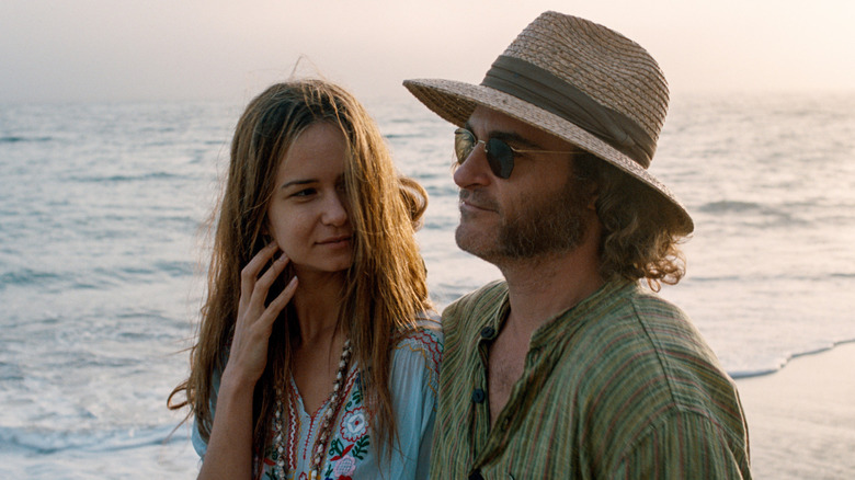 Joaquin Phoenix at the beach
