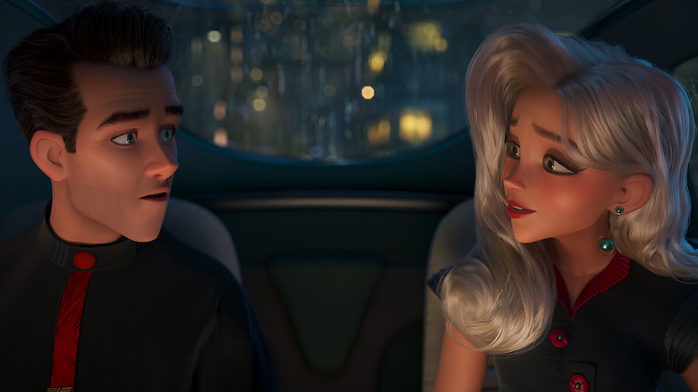 Ray and Venus Nova in a car in Ray Gunn