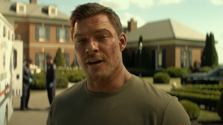 Jack Reacher looking worse for wear in Reacher Season 3