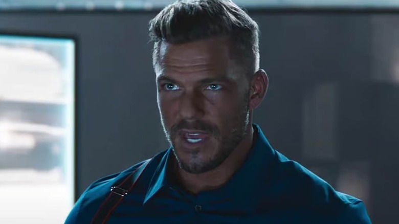 Alan Ritchson in Fast X talking