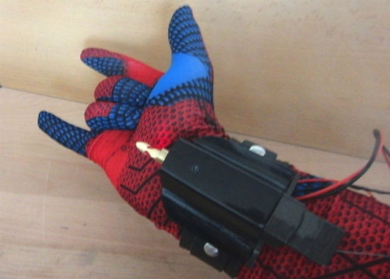 real spider man web shooter