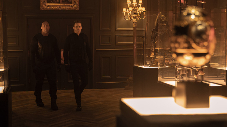 Hartley and Booth staring down Cleopatra's egg