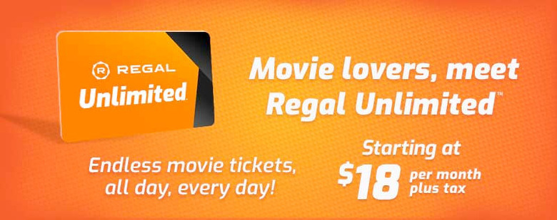 Regal Unlimited Movie Ticket Subscription