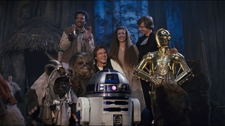 Return of the Jedi ending celebration 