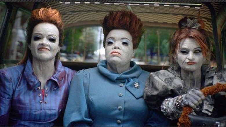 Missi Pyle, Yvette Nicole Brown, and Mary Birdsong as the Graeae in Percy Jackson: Sea of Monsters.