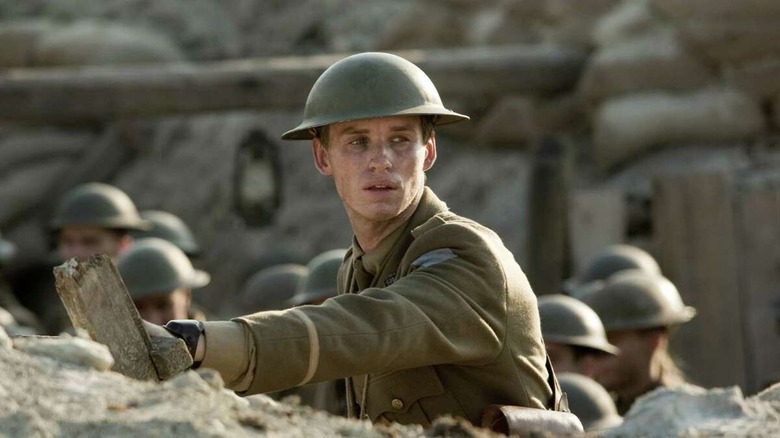 Eddie Redmayne in trench