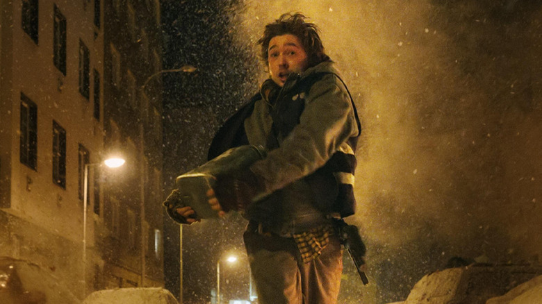 Bryan on the run in Resident Evil