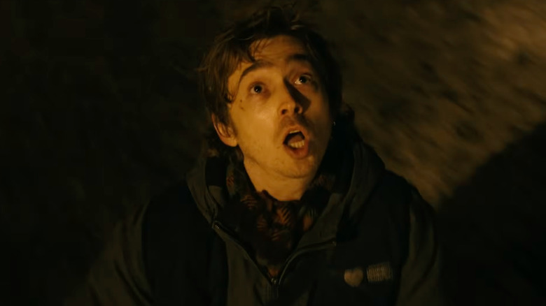 Austin Abrams as Bryan running in fear in Resident Evil (2026)