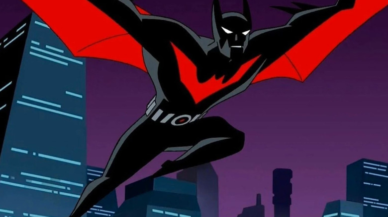 Batman flying red emblem and wings