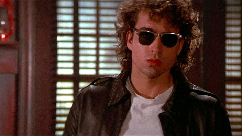 Jason Patric wears sunglasses inside in The Lost Boys