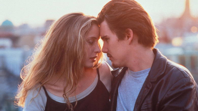 Julie Delpy and Ethan Hawke in Before Sunrise