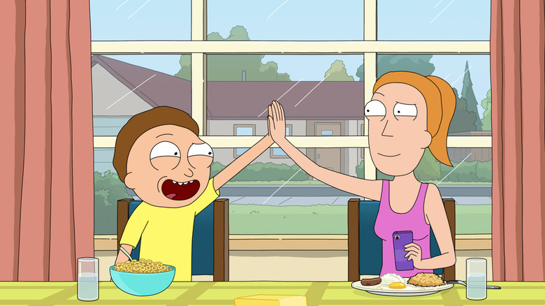 Rick and Morty Season 6 high five