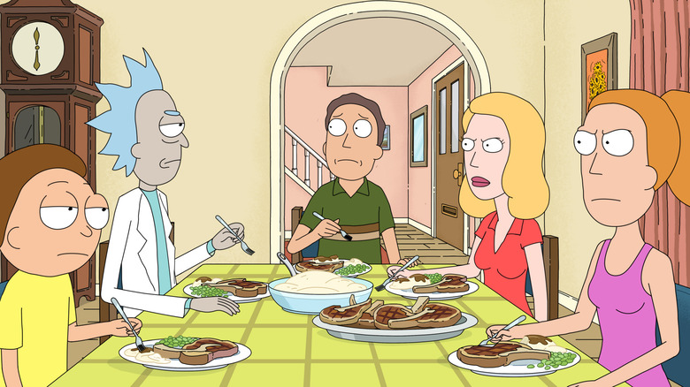 Rick and Morty Season 6 dinner