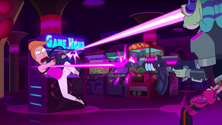 Rick and Morty Season 6 laser fight