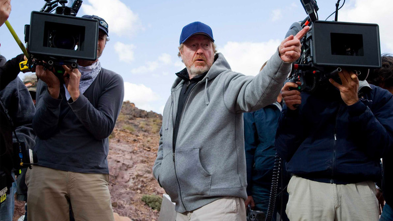 Ridley Scott directing The Martian
