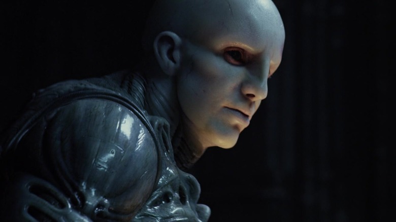 An Engineer stares at David in Prometheus