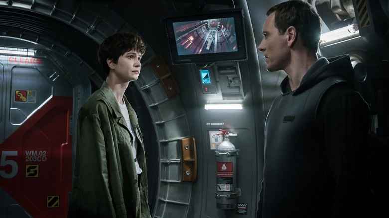 Daniels has a conversation with Walter aboard Covenant in Alien: Covenant