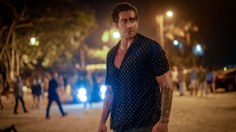 Jake Gyllenhaal is a little dinged up as Dalton in Road House
