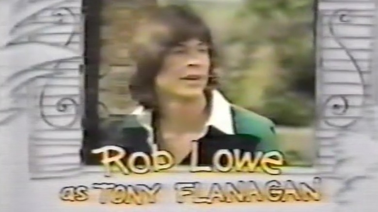 Rob Lowe's Tony Flanagan wearing a white-collared black and green shirt on A New Kind of Family