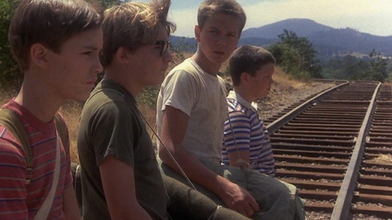 Chris looks in disbelief at Gordie in Stand By Me