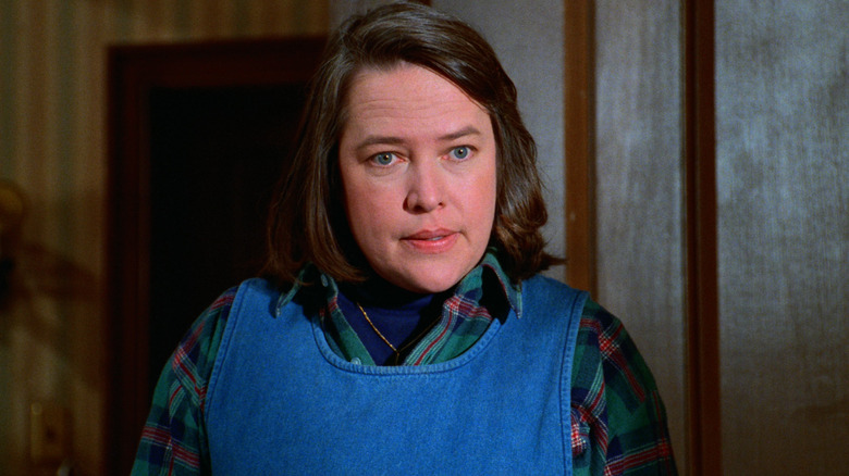 Kathy Bates as Annie Wilkes looking perturbed in Misery