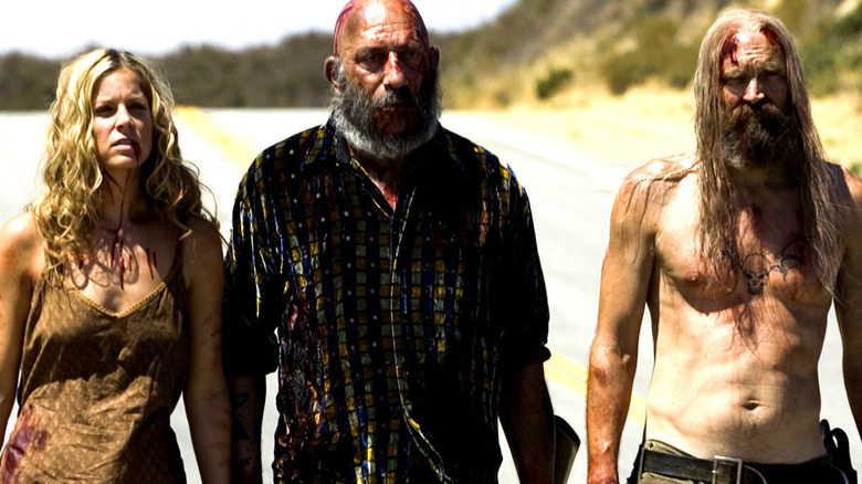 Baby, Captain Spaulding, and Otis looking rough in The Devil's Rejects