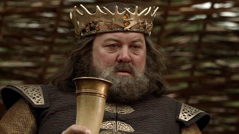 Robert Baratheon looking super bored during a tourney in Game of Thrones
