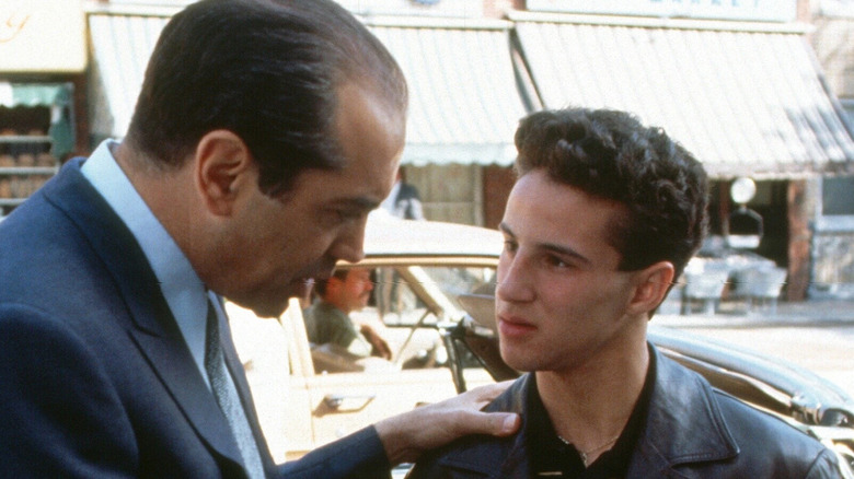 Sonny talks to Calogero in A Bronx Tale
