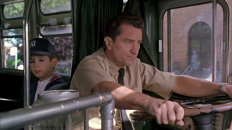 Calogero and Lorenzo ride on Lorenzo's bus in A Bronx Tale