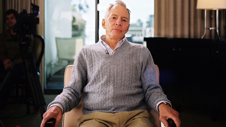 Robert Durst sitting in chair