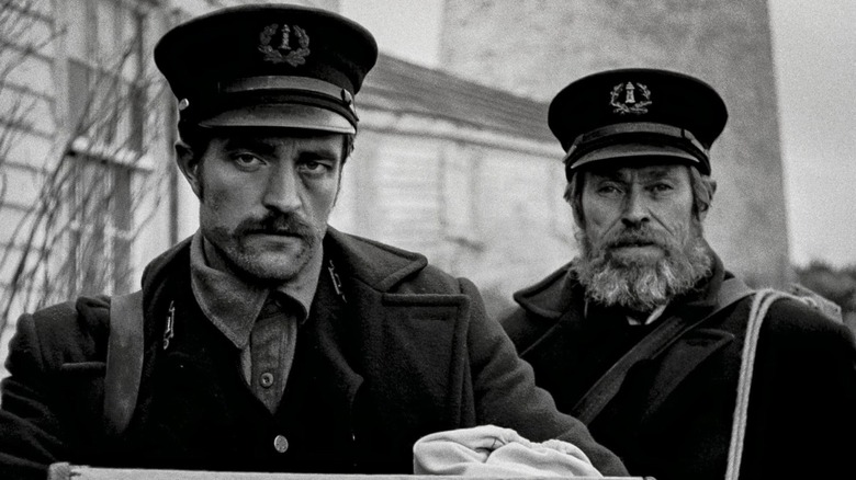 Robert Pattinson and Willem Dafoe in The Lighthouse