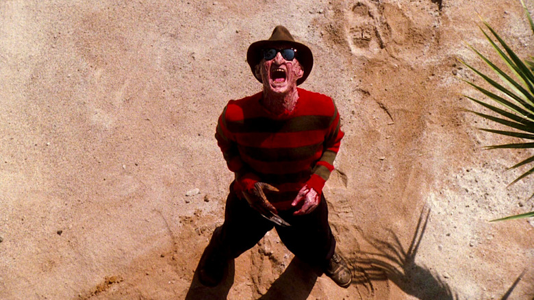 Robert Englund on the beach in A Nightmare on Elm Street 4: The Dream Master