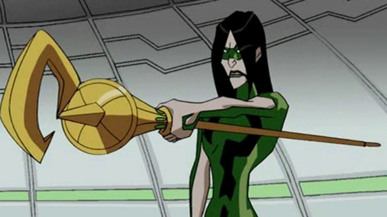 Riddler holding his staff Batman 2004