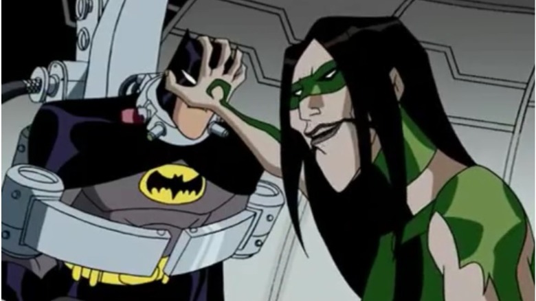 The Batman 2004 Riddler and Batman unmasking