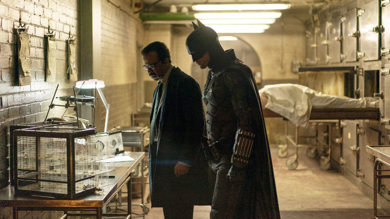 Jeffrey Wright and Robert Pattinson in The Batman