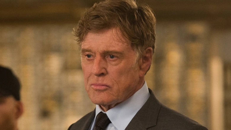 Alexander Pierce looking unamused in Captain America: The Winter Soldier