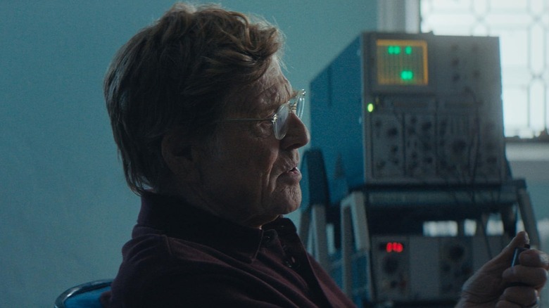 Robert Redford ponders the afterlife as Thomas Harbor in The Discovery