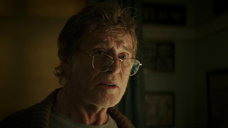 Mr. Meachum looking over at his daughter in Pete's Dragon