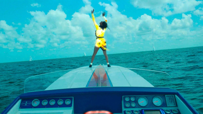 The view from the front of the boat in Omniboat: A Fast Boat Fantasia