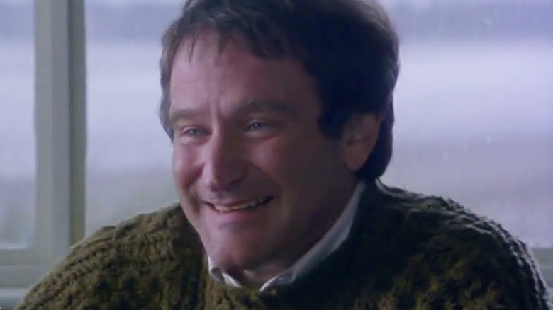 Robin Williams as Hector smiling in Being Human