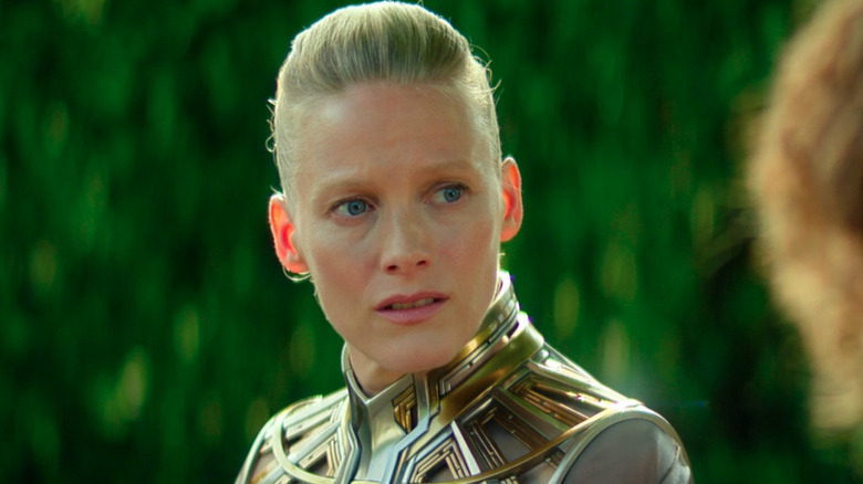 Close up of Demerzel in Foundation season 3