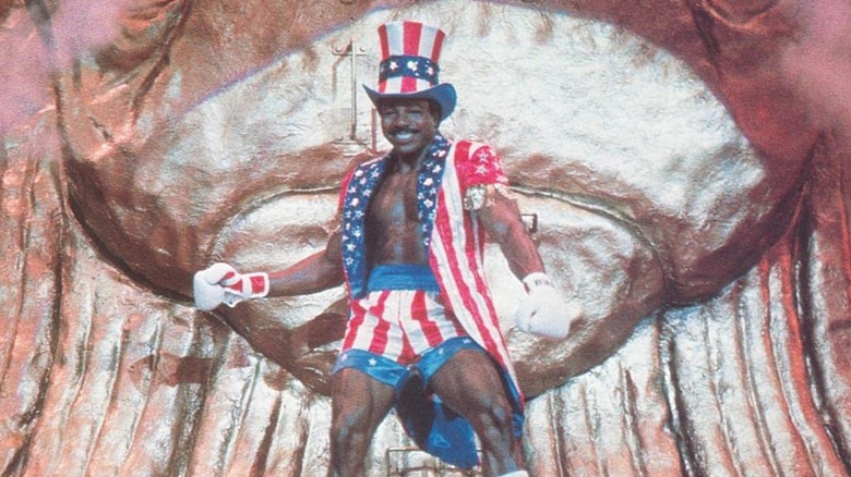Apollo's entrance in Rocky IV