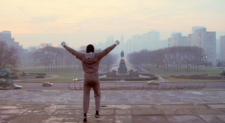 Rocky Stairs Scene