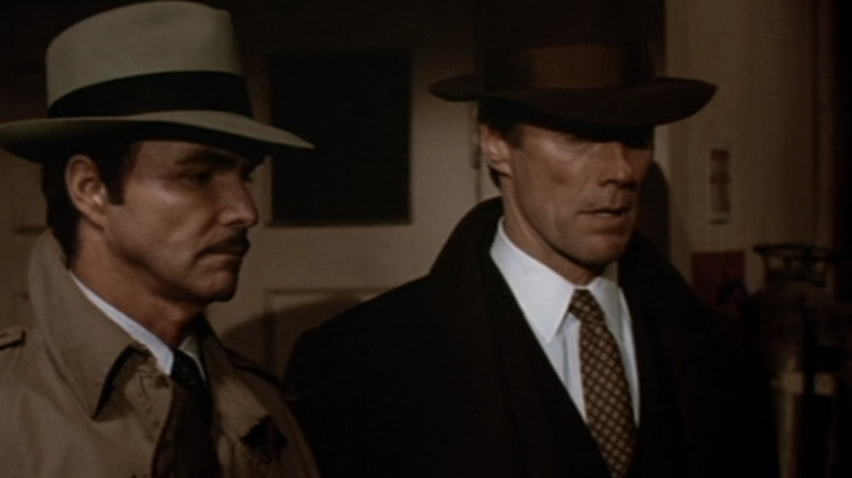 First Lieutenant Clint Eastwood stands alongside Mike Murphy in Bert Reynolds in the city heat city