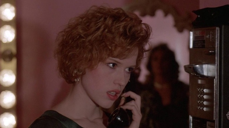 Molly Ringwald takes a phone call as Randy Jensen in The Pick-Up Artist